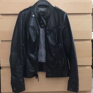 Black Rivet Leather Jacket